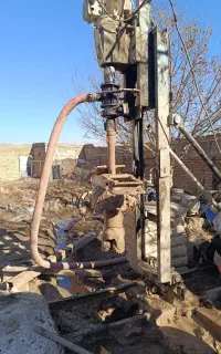 حفاری چاه عمیق با دستگاه