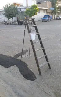 پله آشپزخانه و بنایی