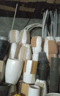 گلدان سفالی استوانه