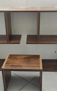 شلف قفسه کتابخانه دکور ویترین چوب ام دی اف