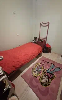 ست تخت و میز آرایش آیینه دار و صندلی صورتی