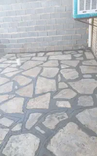 جدول کانیوو،سنگ فرش موزائیک، تایل فرش