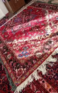 فرش 9 متری نیمه بافته