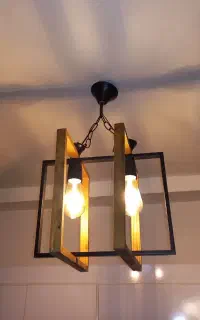 لوستر چوبی