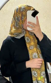 حراج روسری نخ ابریشم طرح دار