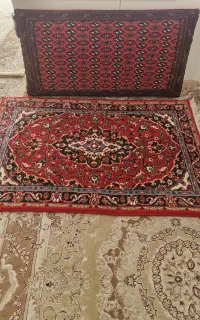 یه جفت پشتی ویه قالیچه باابعاد یک متروسی دریک متر