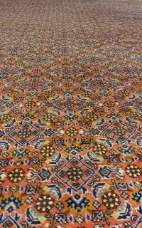 فرش دستباف بیجار(قالی آهنین) ۶متری ریز ماهی ۵۰ رج