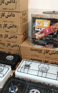 نان پز دوسینی ی واجاق سه ودو شعله لعابی  ورق ذخیم