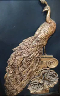 تابلو برجسته طاووس