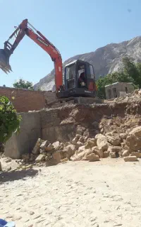 خدمات بیل تخریب استخر
