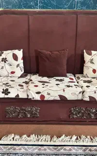 مبل ۷ نفره کلاسیک چوبی (کلاف سنگین و محکم)