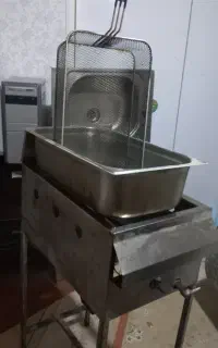 سرخ کن صنعتی وترولی تمام استیل