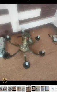 ۲عدد لوستر ۶ شاخه سالم وتمیز