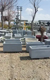 راه بند بولادر گلدان منقل بتنی سیمانی طرح گلشن