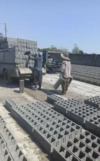 انواع بلوک شنی پوکه شن ماسه سیمان خاک نخاله تحویل
