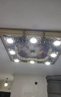 کناف سقفی چوبی