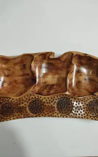 ظروف چوبی . مزه خوری دست ساز