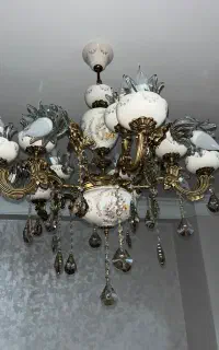 لوستر برنزی ۱۵ شعله