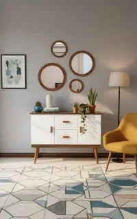 آینه کنسول میز آرایش مدل دلسا