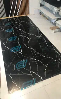 ماربل شیت/سنگ مصنوعی/مشکی/سیاه رگه سفید/دیوارپوش