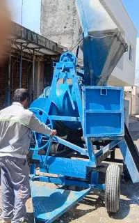 بتن ریزی با دستگاه خلاطه