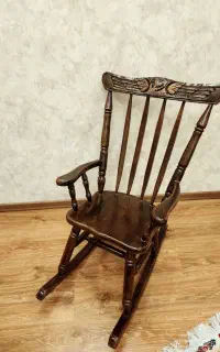 صندلی چوب راک گهواره ای