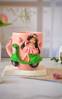 ماگ عروسکی دستسازوفانتزی وهدیه خاص