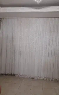 پرده گیپور با استری وچوب پرده