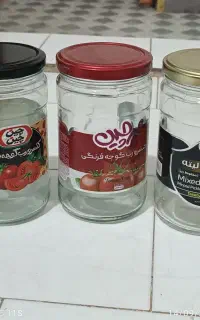 ۱۶ عدد شیشه مخصوص رب و مربا و ترشی ،نو و تمیز