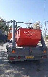 باکس خاک و نخاله طرقبه وجاده شاندیز