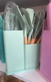ست کفگیر ملاقه ۱۹پارچ همراه ست چاقو