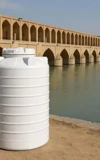 مخزن اب هزار لیتری تانک اب عمودی ضد جلبک سه لایه