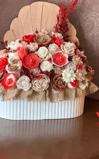 باکس گل شمعی هدیه ای ماندگار