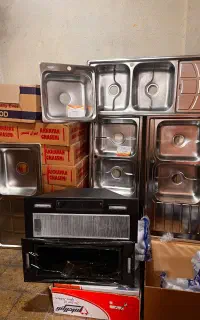 سینک استیل گاز صفحه ای هود مخفی و روکار