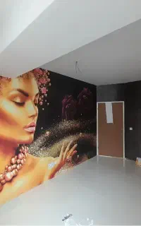 نصاب نصب کاغذدیواری نقاشی ساختمان