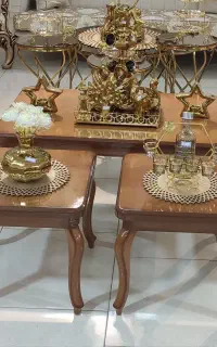 میز عسلی چوب راش با صفحه ام دی اف