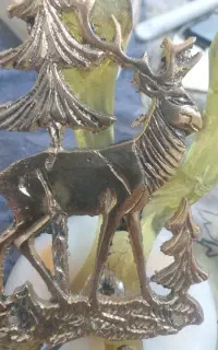دیوارکوب گوزن برنجی