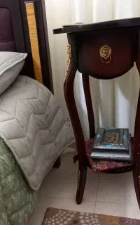 میز تلفن چوبی