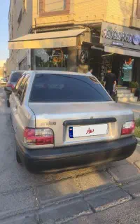 پراید نقره ای/ مدل ۸۴ / بی رنگ شاسی پلمپ