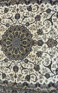 فرش جفت دستبافت نو 6 متری کرک گل ابریشم