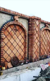اجرای آجرنما سنتی چسبی نسوز سنگ