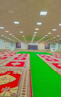 پشتی فرش چمن برای مجالس عروسی