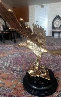 مجسمه شاهین سفارشی برنز خالص