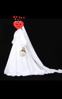 لباس عروس کاملا سالم  باطور سر