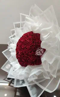 دسته گل روبانی