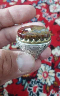 انگشتر نقره کار دست کلکسیونی و بی نظیر