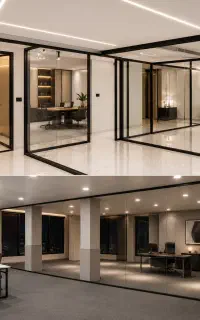 دیوار شیشه ای ایتالیایی