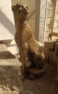 مجسمه یوزپلنگ پلی استر