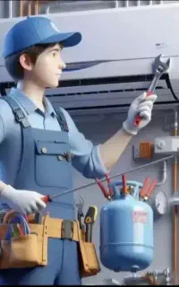 نصب سرویس اسپیلت شارژ گاز‌