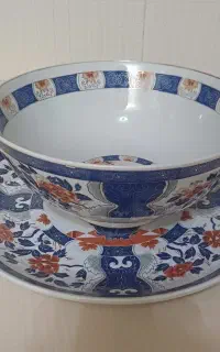 ست کاسه و بشقاب ژاپنی قدیمی